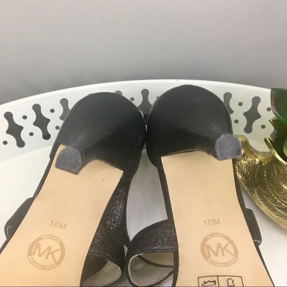 Michael Kors Gideon Sparkle Stiletto Leather Heels - Picture 7 of 8